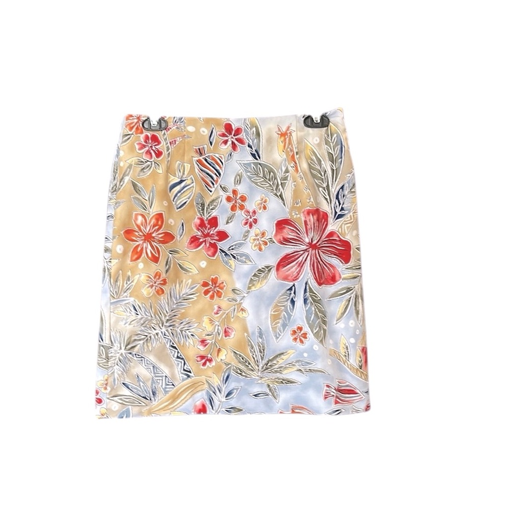 Talbots petite floral resort skirt… excellent condition…Sz8p… side zip…LOVE!